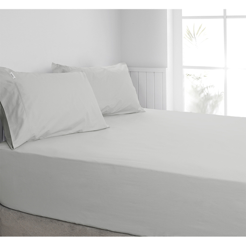 Algodon Double Bed Combo Fitted Sheet Set 300TC Cotton Silver