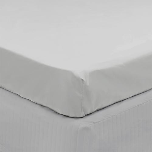 Algodon Long Single Bed Fitted Sheet 300TC Cotton Silver