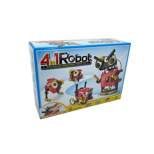 Johnco 4-in-1 Educational Motorized Robot Kit Kids Learning Toy 8y+