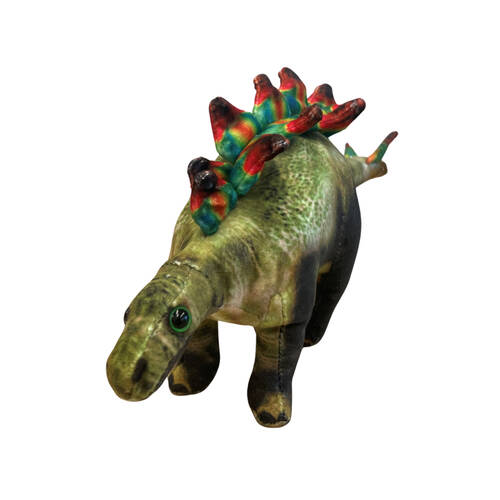 Johnco Plush Dinosaur Soft Toy Stegosaurus 18x35cm Kids 3y+