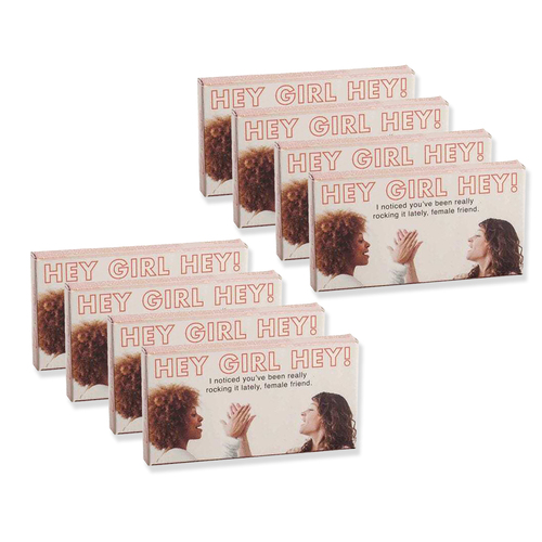 8x 8pc Blue Q Hey Girl Hey Flavoured Chewing Gum Hot Cinnamon
