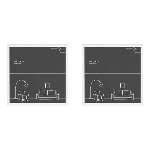 2PK Impact Merch Deluxe Picture Frame Fits up to 40x40cm Print - White