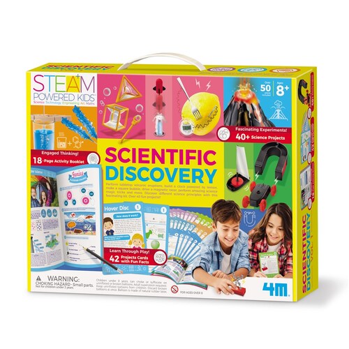 4M Scientific Discovery Kit Kids Experiment Learning Toy 8y+
