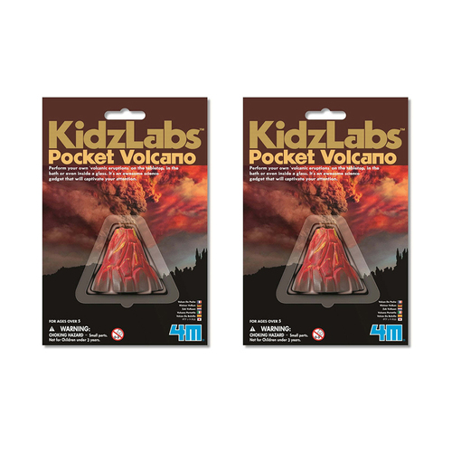 2PK 4M KidzLabs Pocket Volcano Experiment Kids Learning Toy 5y+