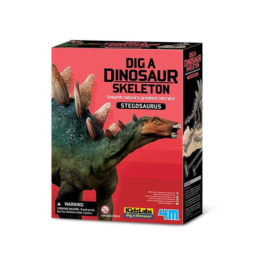 4M KidzLabs Dig a Dinosaur Stegosaurus Kids Learning Toy 8y+