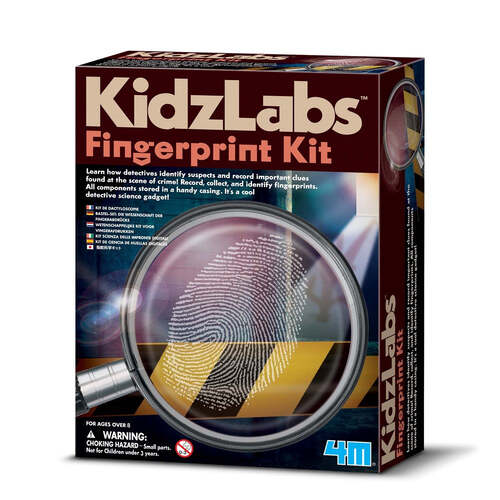 4M KidzLabs Detective Fingerprint Kit Kids Interactive Toy 8y+