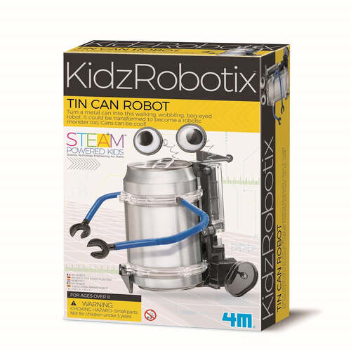 4M Tin Can Robot Kids DIY Build/Play Learning Toy 8y+