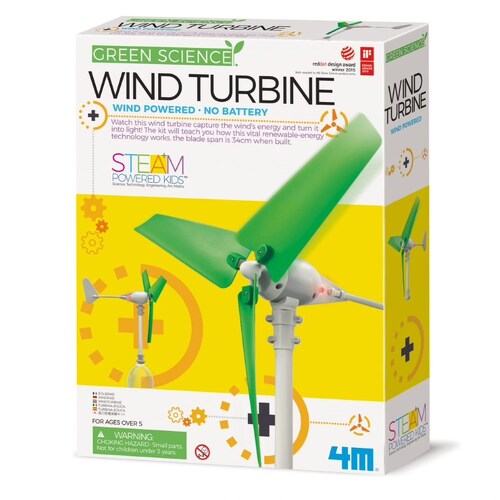 4M Eco Engineering Wind Turbine Kids/Toddler Activity Toy 8y+