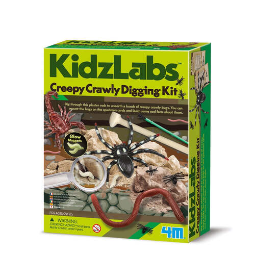 4M KidzLabs Creepy Crawly Digging Kit Kids Activity Toy 5y+