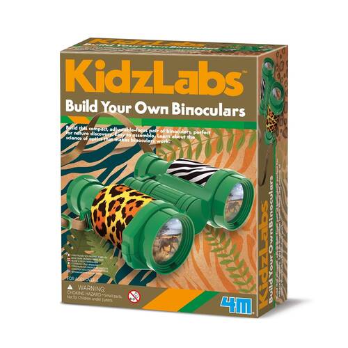 4M Kidzlabs Build Your Own Binocular STEM Toy Kids - Green 5y+