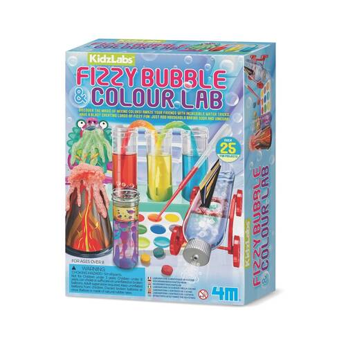 4M Kidzlabs Fizzy Bubble & Colour Lab STEM Toy Kids 8y+