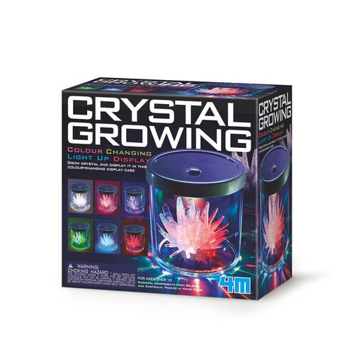 4M Crystal Growing Colour Changing Display Case STEM Toy Kids 10y+