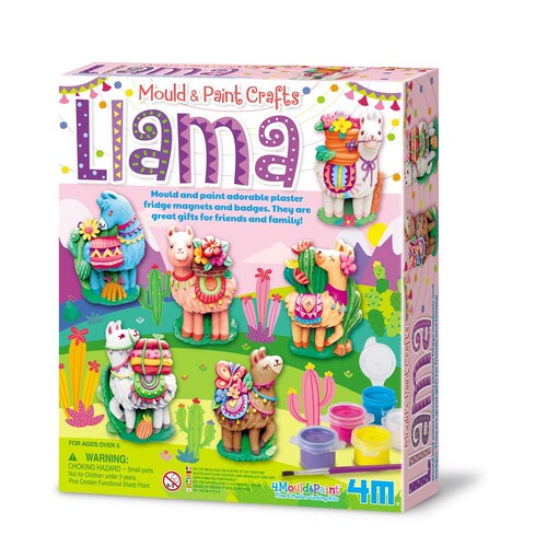 4M Mould & Paint Llamas Kids/Children Art/Craft Activity 5y+