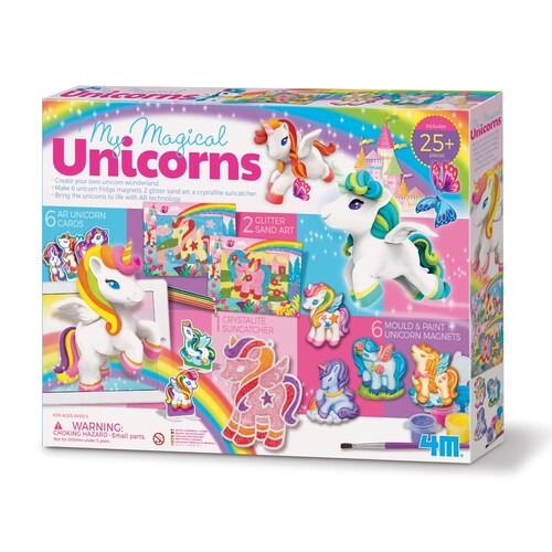 4M My Magical Unicorns Fridge Magnet Art/Paint Kids 5y+