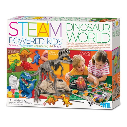 4M Steam Powered Kids Dinosaur World Kids Toy 5y+
