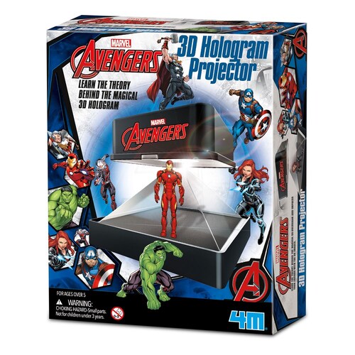 4M Disney Marvel Hologram Projector Room Decor Kids Toy 5y+