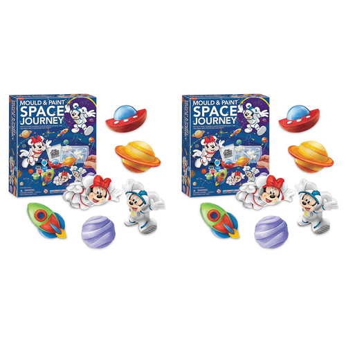 2PK 4M Mould & Paint Disney Space Journey Kids Craft Kit 5y+