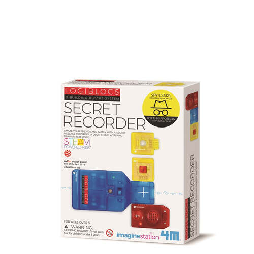 4M Logiblocs Secret Recorder Kids/Toddler Toy 5y+