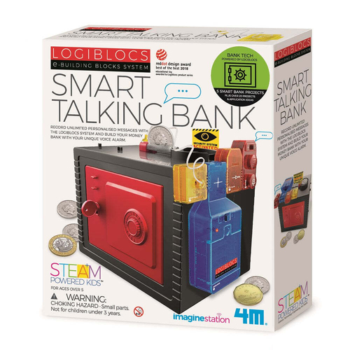 4M Logiblocs Smart Talking Bank Kids/Toddler Toy 5y+