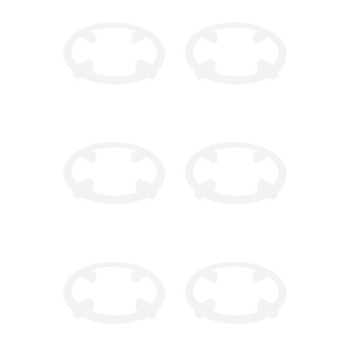 6PK Homeleisure Floor Saver Ring Surface Protector 20cm Clear Garden 