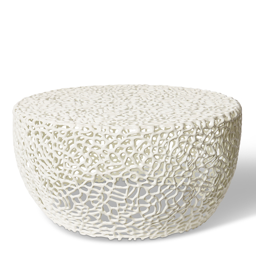 Ishaan Coffee Table Home Furniture White 80 x 80 x 38cm
