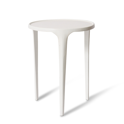 E Style Azure Side Table Home Furniture White - 36 x 36 x 46cm
