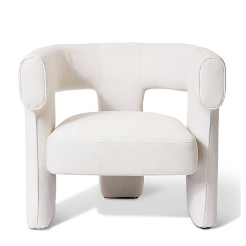 E Style Nico Chair 1-Seater Couch Furniture 80x70cm - White