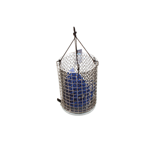 Fishteck 17cm Stainless Steel Berley Bucket Small - Silver