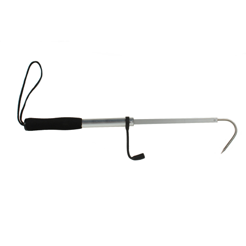 Fishteck Extendable Stainless Steel 48cm Gaff Fishing Tool - Silver