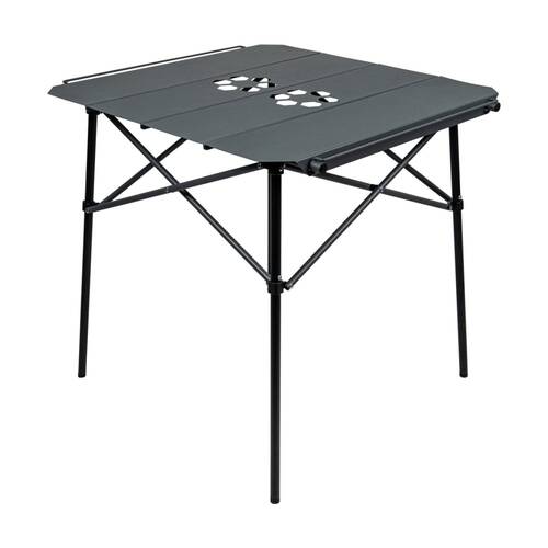 Quest Outdoors Vapour Square Slat Camping Folding Table Heat Resistant 70cm