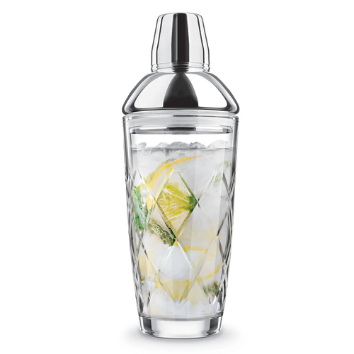 Final Touch Yarai 650ml Cocktail Drink Shaker - Silver