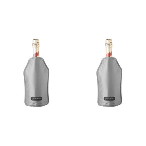 2PK Final Touch Nylon Wine Bottle Chiller/Cooling Sleeve – Grey