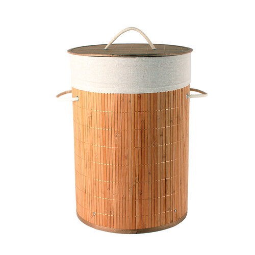Maine & Crawford Kalib 50x35cm Laundry Basket w/ Lining - Natural