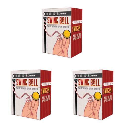 3PK Funtime Funfingers Swingball Kids/Children Tabletop Toy 3y+