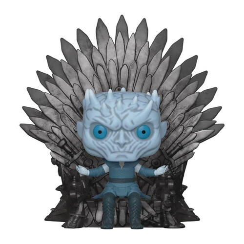 A Game of Thrones Night King on Iron Throne Pop! Deluxe