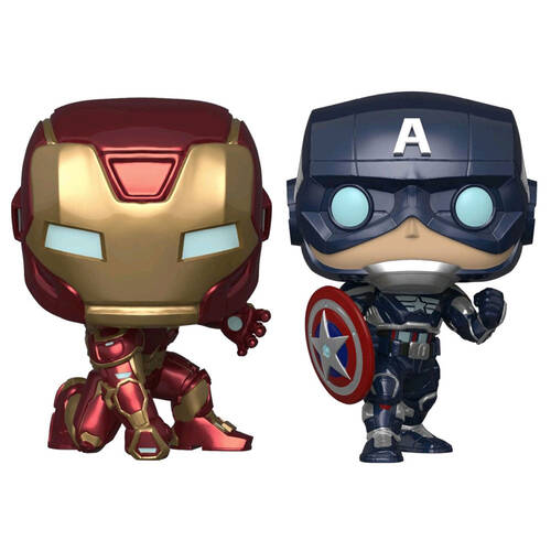 2pc Pop! Avengers Gamerverse - Iron Man & Captain America
