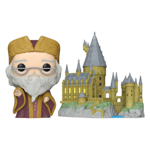 Harry Potter Hogwarts w/ Albus Dumbledore Figure 20th Anniv Pop Town 9.5cm