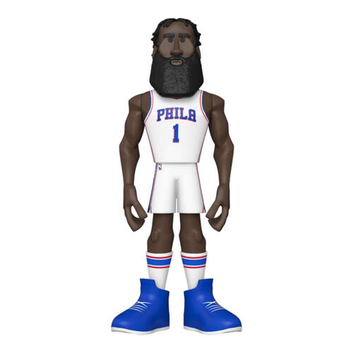 NBA Basketball James Harden 76ers Gold Vinyl Action Figure Toy 12in