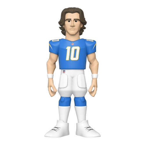 NFL Football Justin Herbert Chargers Gold Vinyl Action Figure Toy 12in