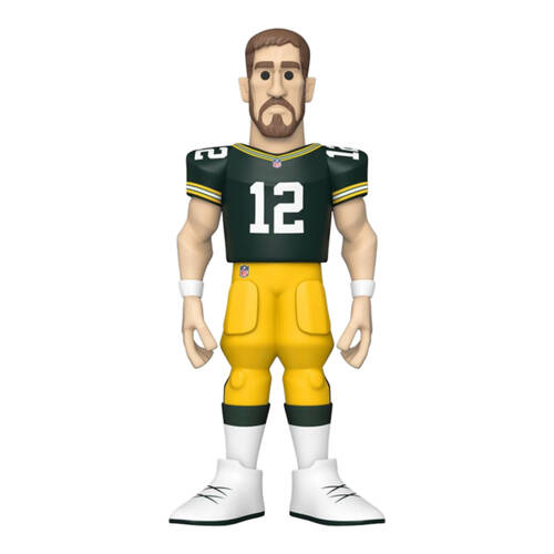NFL Football Aaron Rodgers Packers Gold Vinyl Action Figure Toy 12in