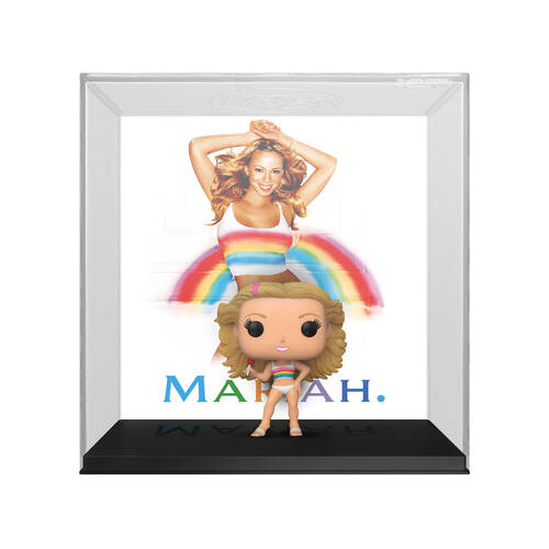 Mariah Carey Rainbow Pop Album Action Figure w/ Backdrop Case Set