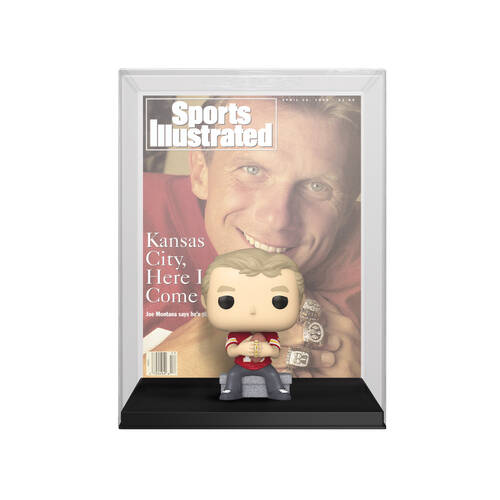 NFL Joe Montana Sports Illustrated Pop Vinyl Cover Action Figure w/ Case