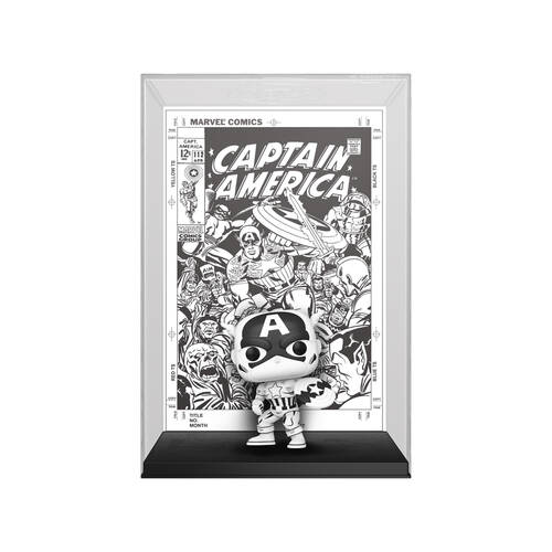 Marvel Comics 85th Anniv Captain America #1 Pop Comic Cover Figure w/ Case