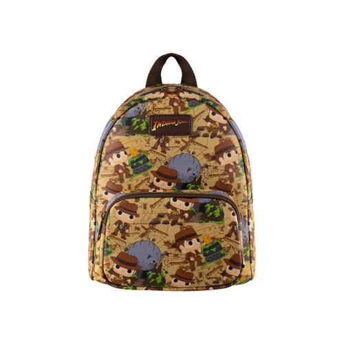 Indiana Jones Raiders of the Lost Ark Art Print Mini Backpack 9x10.5in