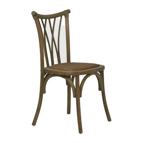 Belle Shakespeare Rattan Dining Chair Indoor Furniture 48x90cm - Natural