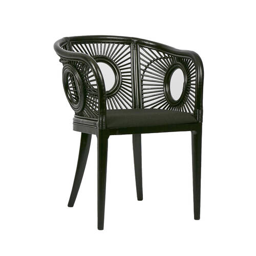 Belle Solstice Wooden Dining Chair Indoor Furniture 60x82cm - Black