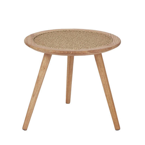Belle Cove Teak & Synthetis Side Table Outdoor 69x82cm - Natural