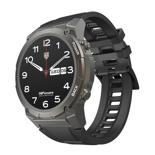 HiFuture FutureGo Mix2 AMOLED Smartwatch For Android-8/iOS-12 Raven Black