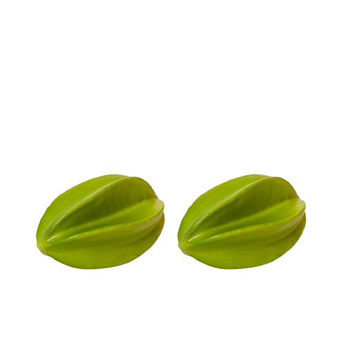 2PK E Style 14cm Plastic Star Fruit Fruit Ornament - Green