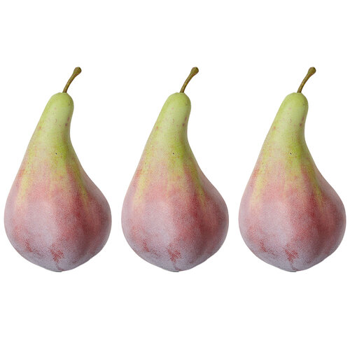 3PK E Style Artificial Home Decorative Fruit Fig Green/Brown - 7 x 7 x 9cm